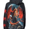 Sweat zippé dragon (vue de dos)